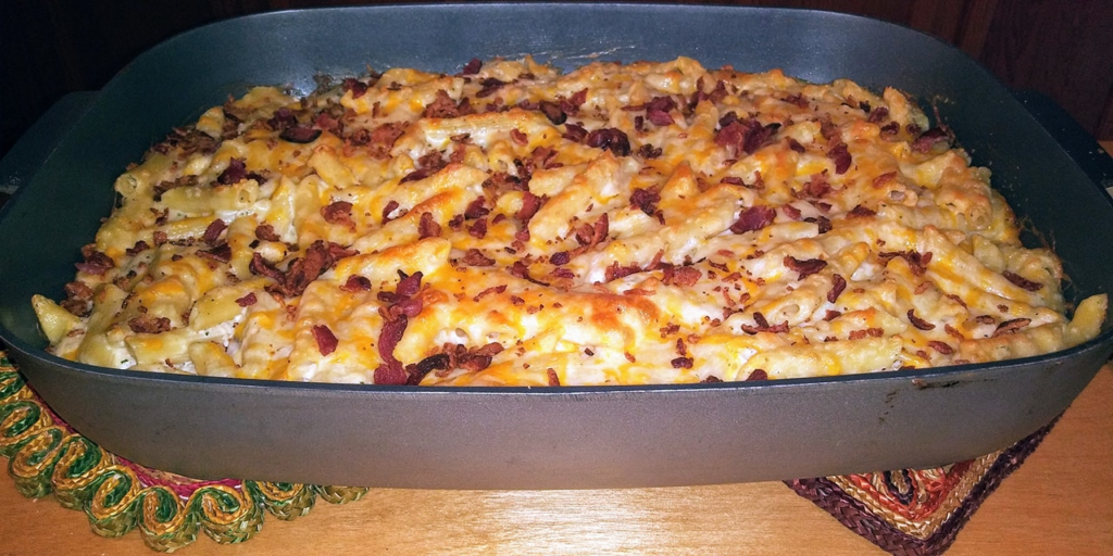 cheesy chicken bacon Ranch baked pasta